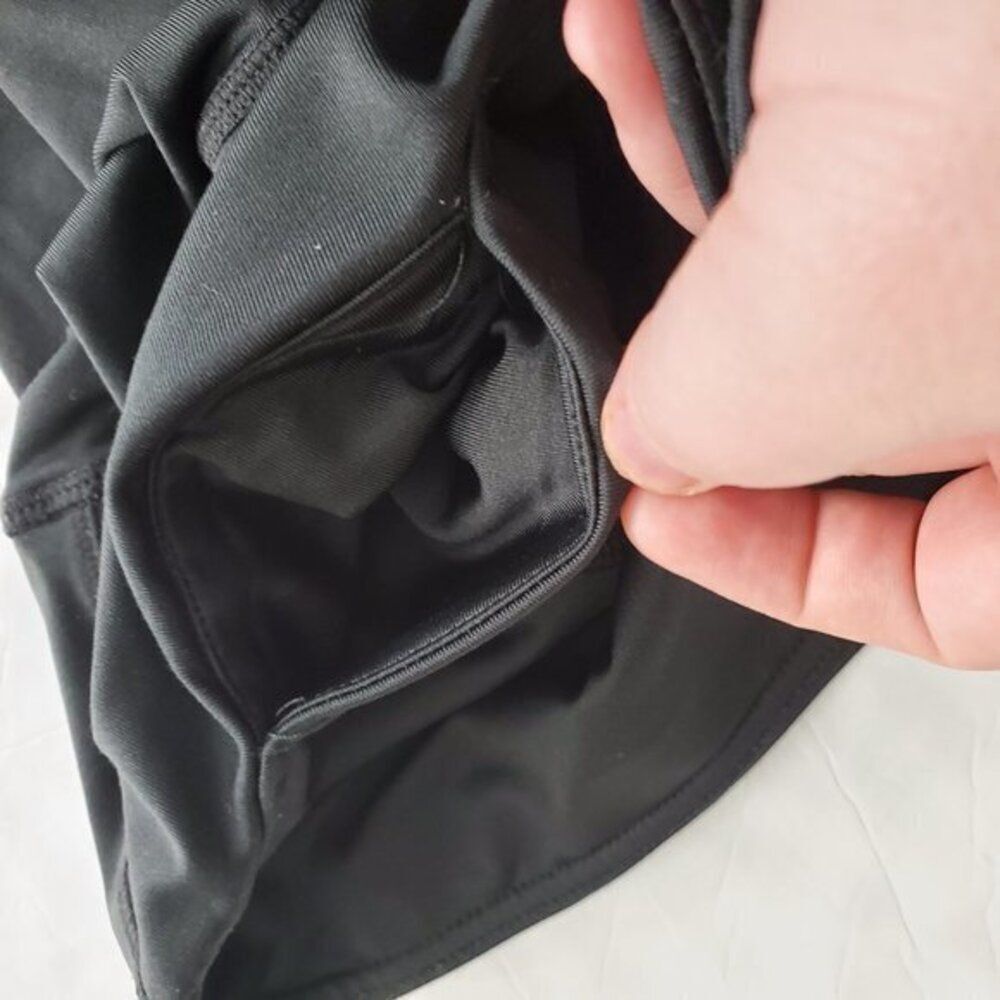 Zerdocean Leggings 2X Crop Capris Workout Yoga Pants Black Plus Size - Picture 8 of 9